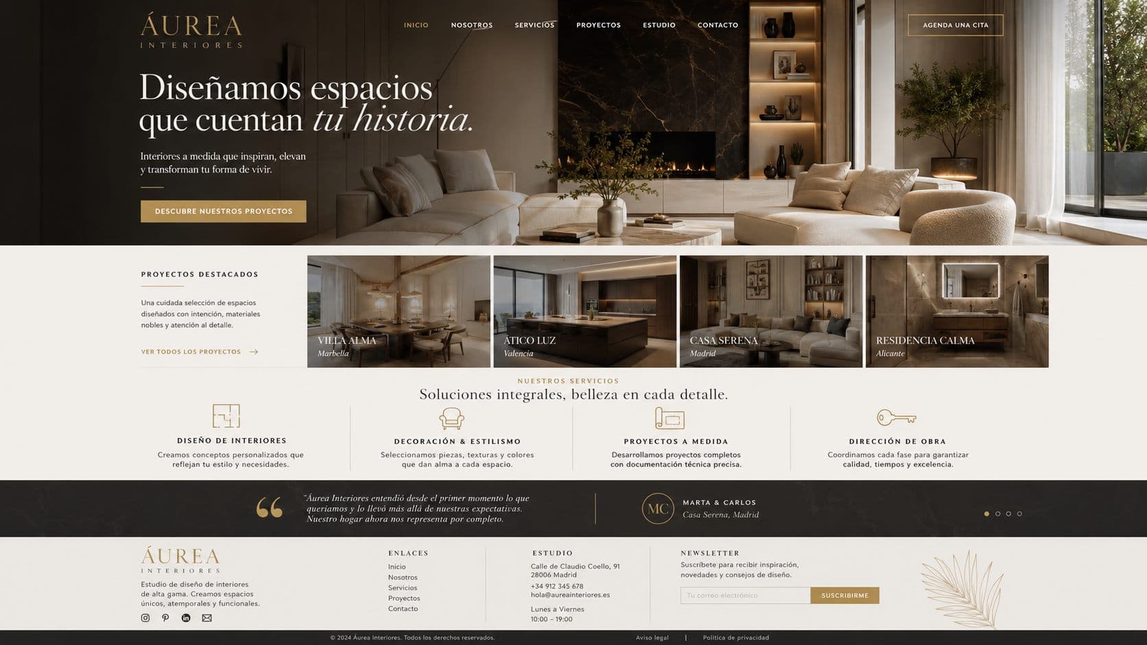 Interior design studio