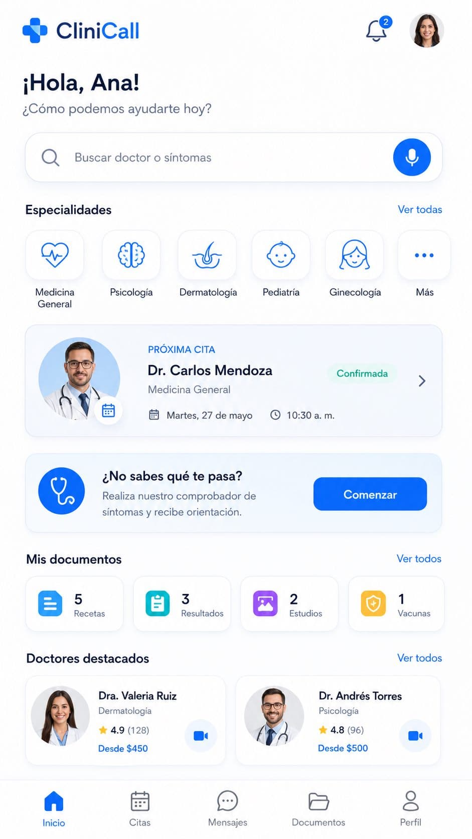 Medical dashboard