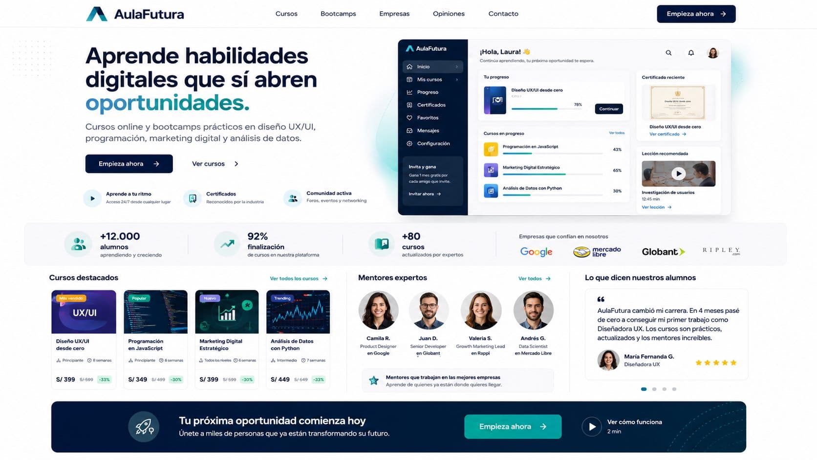 Online learning portal